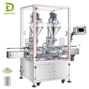 Dosificador automático de polvo de doble cabezal con cinta transportadora y cubierta protectora para chile, proteínas, especias, leche, café, harina y almidón - Product Image 2