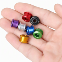 Vis de fixation de chaîne de vélo personnalisables pour VTT et vélo de route, vis de pédalier simple ou double en aluminium 7075