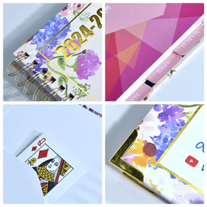 Miễn phí mẫu tùy chỉnh vàng xoắn ốc 2024 2025 A4 A5 hàng tuần hàng ngày kế hoạch máy tính xách tay in ấn - Product Image 3