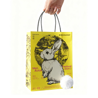 Sac en papier kraft blanc au design personnalisé unique, décoration, emballage de boissons résistant à l'huile