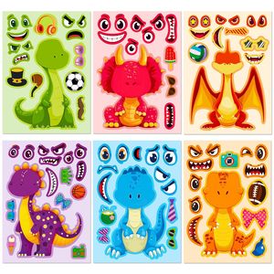 Adesivi Fai-da-Te per Creare Volti, Impermeabili, Animali Cartoon, Mix & Match, per l'Educazione Precoce dei Bambini - Product Image 6