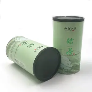 High Quality Smart Paper Tea Tin Canister Packaging Tube With Aluminum Foil Easy Peel Off Lid