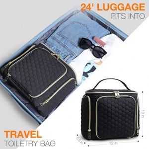 Trousse de Toilette BSCI pour Femme – Sac de Voyage Élégant et Grande Capacité pour Maquillage et Cosmétiques - Product Image 6