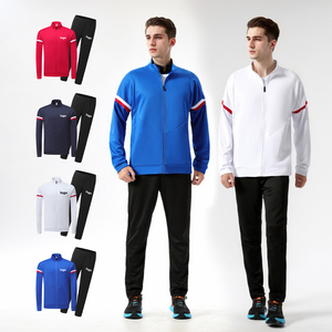 Juego de ropa deportiva de 2 piezas de alta calidad con cremallera completa y orificio para el pulgar perfecto para entrenamiento de gimnasio y uso diario de fitness - Product Image 4