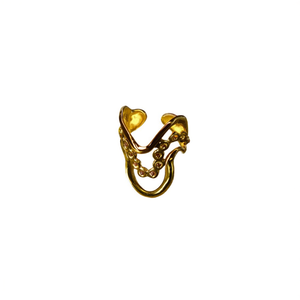 Fashion <b>Ring</b> 316L Stainless Steel PVD Gold Plating Sustainable Resistant <b>Statement</b> Jewelry - Product Image 2