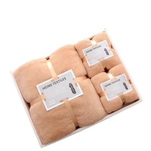 Hot Selling maßge schneiderte Geschenke für Bad mit Handtuch-Sets Mikro faser Handtuch Geschenkset - Product Image 1