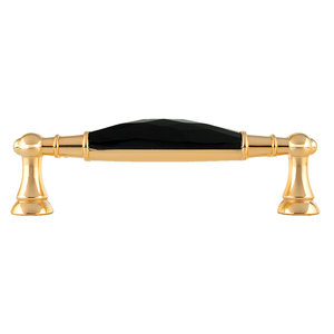Poignées de porte en cristal transparent et noir 96/128 mm, en alliage de zinc, modernes, pour meubles, cuisine, salle de bain, armoire, tiroir, penderie - Product Image 6