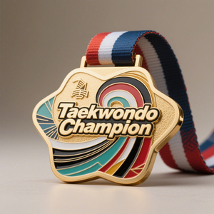Medalla Personalizada de Metal con Diseño 3D en Esmalte para Taekwondo, Fiesta, Carnaval Europeo - Product Image 2