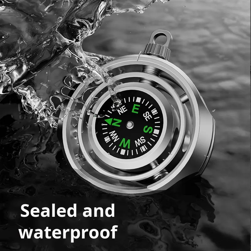 New Kinetic Fidget Spinner Compass Fingertip Gyroscope Stress Relief Spinning Ring Toy Aluminium Alloy Lanyard Metal