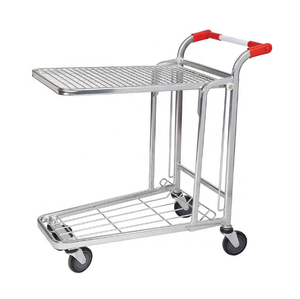 Utilisation en entrepôt Chariots de transport de bagages logistiques pliants robustes Chariot de type entrepôt de supermarché - Product Image 6