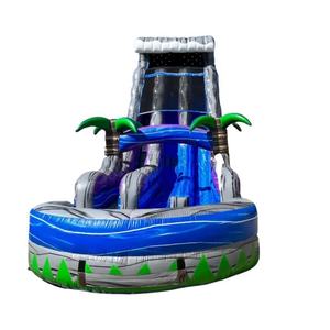 Tobogán Acuático Inflable de <span class=keywords><strong>PVC</strong></span> de Grado Comercial Personalizado, Color Mármol Morado, Toboganes Acuáticos Inflables para Fiestas de Adultos en Venta - Product Image 5