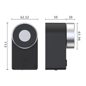 Serrure intelligente Tuya pour portes en verre/aluminium/bois avec contrôle biométrique et par application, matériau ABS - Product Image 6