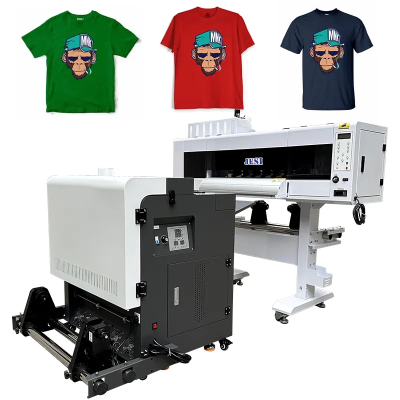 Groot Formaat Snel A1 60Cm Dtf Printer Dual Xp600 T-Shirt Kleding Masker 60Cm 2 In 1 Dtf Printer