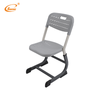 Ensemble de mobilier scolaire durable et réglable avec bureau et chaise pour étudiants, hauteur réglable, avec tiroir, pour projets scolaires