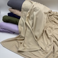 Voile en jersey de coton 180 g/m² de haute qualité, le plus vendu, confortable, respirant, doux, luxueux, uni, pour femme musulmane
