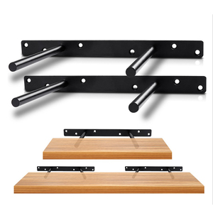 Heavy Duty Thép Mù Wall Mount Kệ Nổi Gỗ Shelve Tùy Chỉnh 12 "Floating Kệ Bracket 6" Hidden Kệ Bracket - Product Image 1