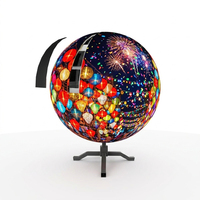 Anpassbare Kugel-LED-Anzeige P2.5 für Innenwerbung, Weiche Kreisform, SMD 1080P Auflösung, 3 Jahre Garantie