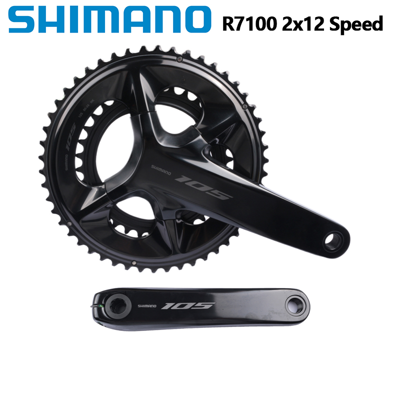 Shimano 105 R7100 Crankset - 50-34T for Road Bikes