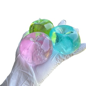 Jouet anti-stress souple en maltose, motif pomme verte malléable, à récupération lente, idéal pour soulager la frustration - Product Image 4