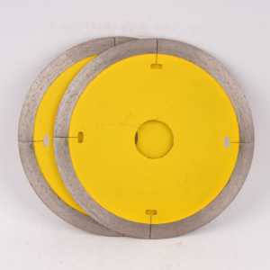 Lames de scie circulaires diamantées à pressage à chaud pour turbines, utilisées pour la découpe de carreaux et de verre en conditions sèches et humides - Product Image 3