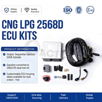 Kit de ECU ACT 2568d para 6/8 Cilindros, Kit de Autogás para Conversión a GNC/GLP, Juego Completo que Incluye Arnés de Cables