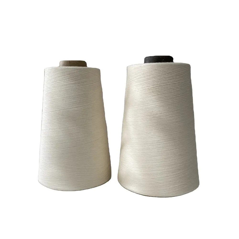 Compact Siro Spun 60s 100% Lyocell Raw White Yarn For Weaving Knitting