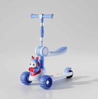 Scooter d'usine bon marché pour enfants, filles, scooter à pédales pour filles, scooter d'extérieur avec musique et lumière