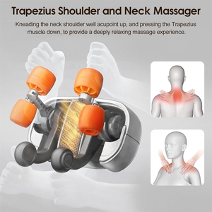 Almohada Masajeadora Eléctrica Shiatsu TAHATH para Cuello - Recargable por USB con Tecnología de Vibración y Amasamiento, Control de Tiempo para Cuello/Cintura/Cremallera - Product Image 3