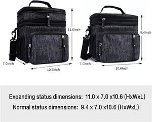 Échantillon gratuit, glacière isotherme personnalisée de 30 L, sac isotherme pour le transport de nourriture, de courses et de grillades, grand sac isotherme pour les pique-niques - Product Image 2