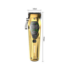 Cortadora de pelo Kemei 7000-9000rpm digital profesional recargable por USB para adultos y niños - Product Image 2