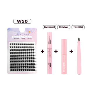 Pestañas Postizas de Cristal de Cuarzo Ahumado DIY, Efecto Cluster 97D <span class=keywords><strong>M</strong></span> Curl 11-17mm, Tono Gema, Estructuradas, Opacas, Difusas, para Cena, Gala, Noche, Glamour - Product Image 2