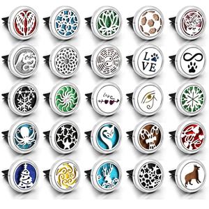 Diffuseur de parfum pour voiture en acier inoxydable, pendentif d'aromathérapie, huile essentielle, sortie d'air, clip de ventilation pour parfum - Product Image 2