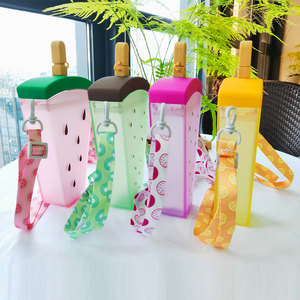 T1674 mignon fille coeur paille tasse étudiante décontracté été créatif popsicle tasse d'eau sac à main sac à bandoulière - Product Image 1