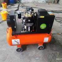 Compresseur d'air industriel haute pression 7-10 bars, refroidi par air, mini, mobile, portable et silencieux