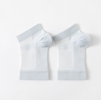 Chaussettes de compression de sport et de yoga personnalisées de haute qualité, antidérapantes, respirantes, en maille, à bout ouvert, avec soutien de la cheville
