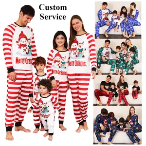 2023 christmas pajamas Boys Girls Mens Womens Sleepwear christmas pyjamas Holiday PJ Sets red Christmas pijamas for family