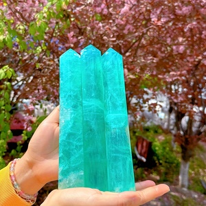 Wholesale Natural Crystal Tower Fluorite Point Rock Quartz Wand Loose Gemstone Point for Crafts & Home Decor - Product Image 3