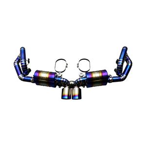 Système d'échappement Vortex en titane bleu de qualité aérospatiale avec embouts dégradés pour Porsche 911 991 GT3 4.0L 2014-2019 – Améliorations - Product Image 1