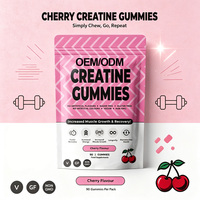 Complément alimentaire en gommes sans sucre, végétalien, pré-entraînement, 5 g de créatine monohydrate, pour femmes, en sachets, nutrition sportive, gommes