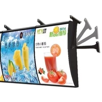 Menu suspendu pour restauration rapide, affichage de menu LED étanche, mise à jour des prix à distance, lisible en plein soleil pour les cafés drive-thru, les centres commerciaux, les cours