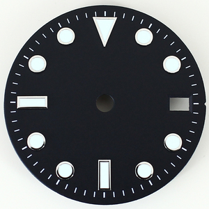 Pièces de modification pour mouvement <span class=keywords><strong>Seiko</strong></span> NH35 NH36, cadran de 28,5 mm, accessoires de montre modifiés, luminescence verte - Product Image 4