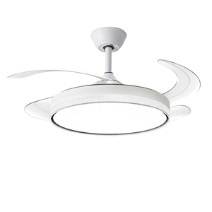 <span class=keywords><strong>Ventilateur</strong></span> de plafond décoratif moderne avec télécommande rétractable, <span class=keywords><strong>lampe</strong></span> LED avec lumière tamisable, pour la maison et le bureau - Product Image 2