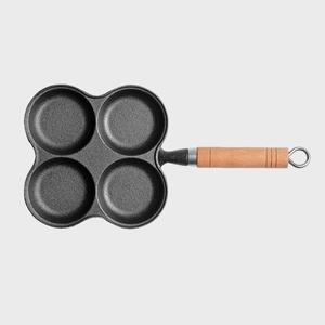 Sartén Antiadherente de Hierro Fundido de Diseño Moderno, Molde para Hamburguesas de Huevo con Cuatro Orificios, Forma Cuadrada para Cocina de Inducción, para Freír Desayunos - Product Image 3