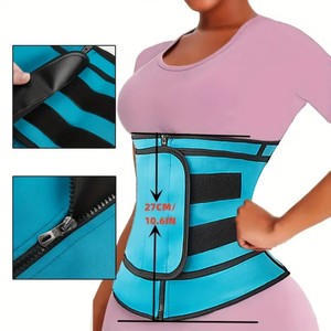 Cinturón Deportivo de Neopreno para <span class=keywords><strong>Mujer</strong></span>, Soporte <span class=keywords><strong>Lumbar</strong></span>, Moldeador de Cuerpo, Control de Abdomen con Cierre, para Todas las Temporadas - Product Image 6