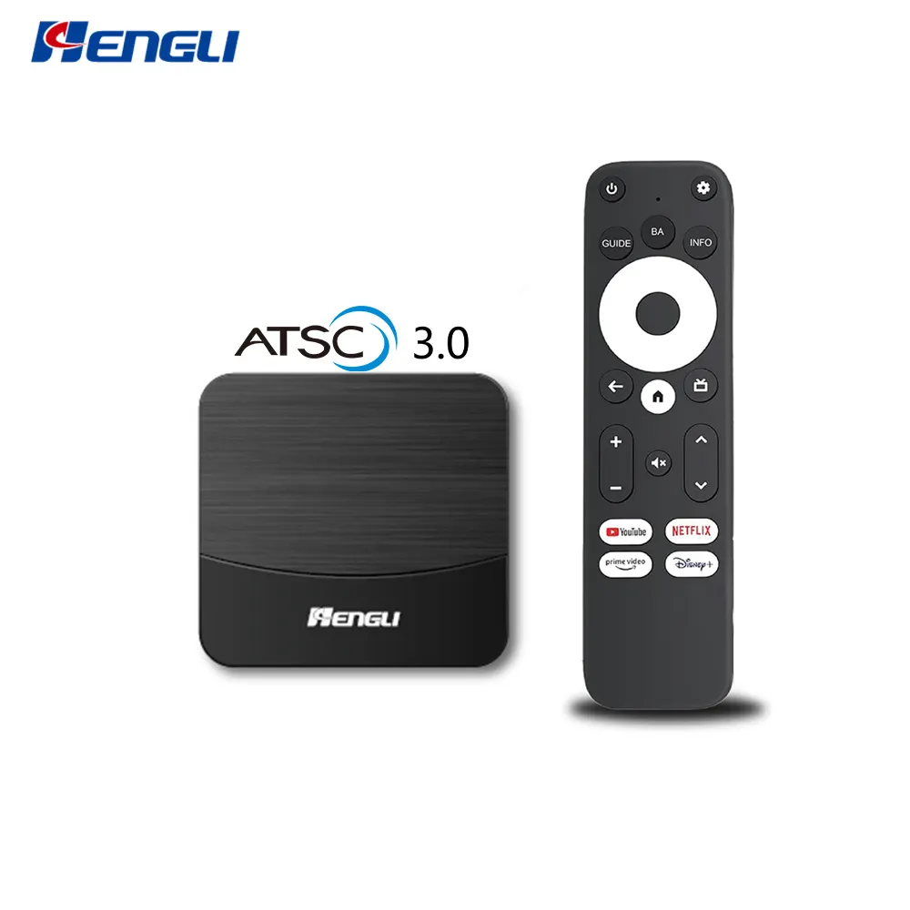 HENGLI Schlussverkauf Android 11 Free-to-Air Smart Set Top Box 4K HDR ATSC 3.0 Box mit Amlogic S905Y4