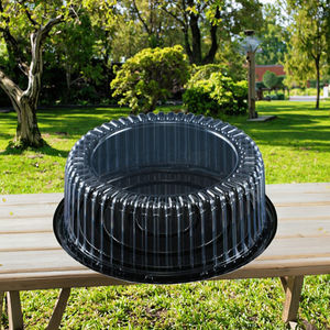 Di alta qualità da 12 pollici in plastica trasparente usa e getta contenitore ad alta cupola coperchio personalizzabile per la massa per Pizza insalata di patatine - Product Image 2