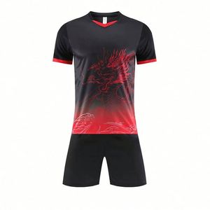 Uniformes de Fútbol Personalizados al Por Mayor, Tallas Grandes, 100% Poliéster, Secado Rápido, Transpirables, para Entrenamiento, Unisex - Product Image 2
