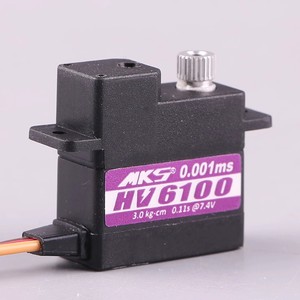 Servo MKS HV6100 con engranajes metálicos, torque de 3.0kg-cm para avión RC, modelo de ala fija - Product Image 3