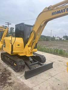 Mini-excavatrice sur chenilles hydraulique d'occasion Komatsu PC56, excavatrices d'occasion PC60 PC55 certifiées CE - Product Image 3