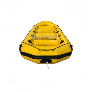 Bateau pneumatique CE 11 places 480 cm en Hypalon PVC avec fond flottant, casques et pagaies - Product Image 2